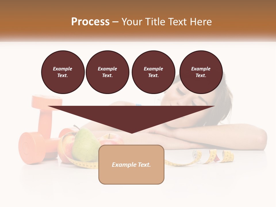 Young Women Copy Space Fruits PowerPoint Template
