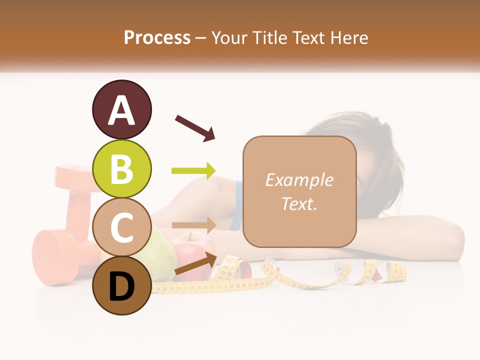 Young Women Copy Space Fruits PowerPoint Template