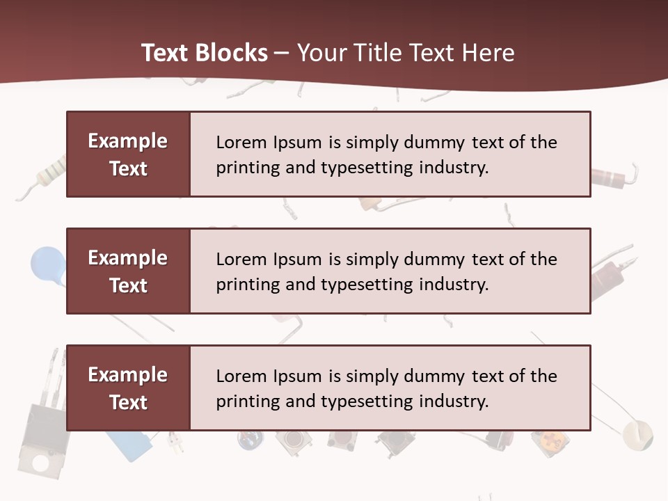 Electronics Power Progress PowerPoint Template