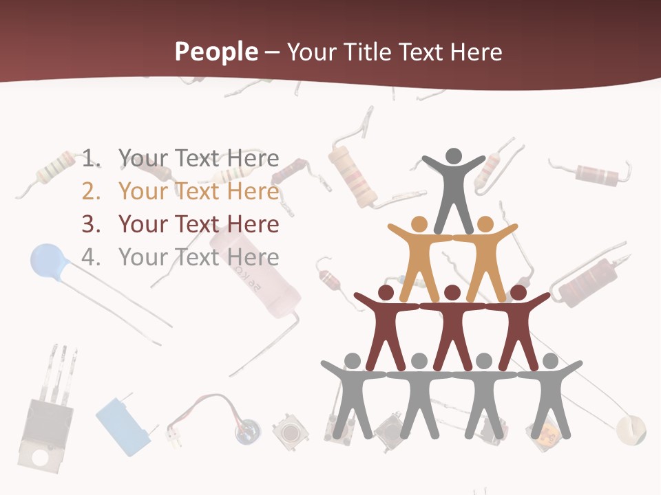 Electronics Power Progress PowerPoint Template