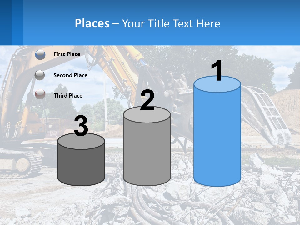 Crushing Hydraulic Damage PowerPoint Template