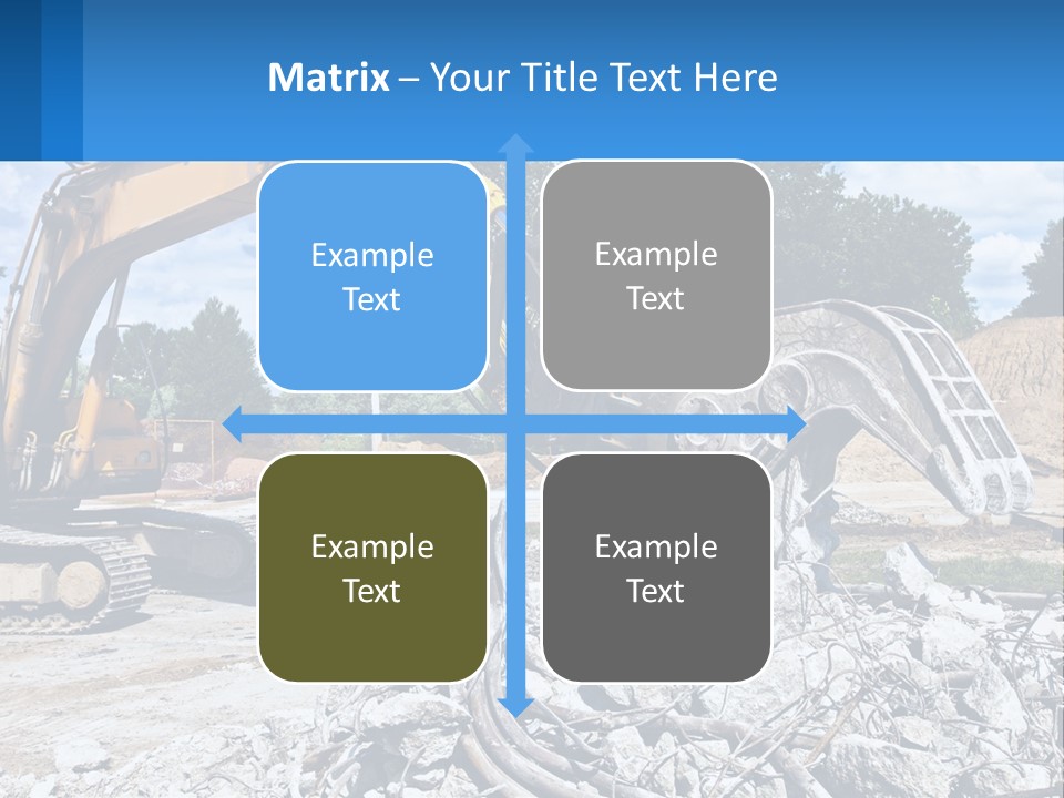 Crushing Hydraulic Damage PowerPoint Template