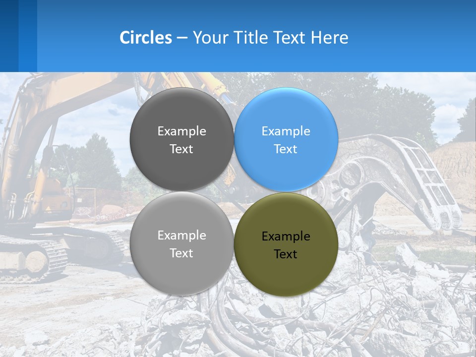 Crushing Hydraulic Damage PowerPoint Template