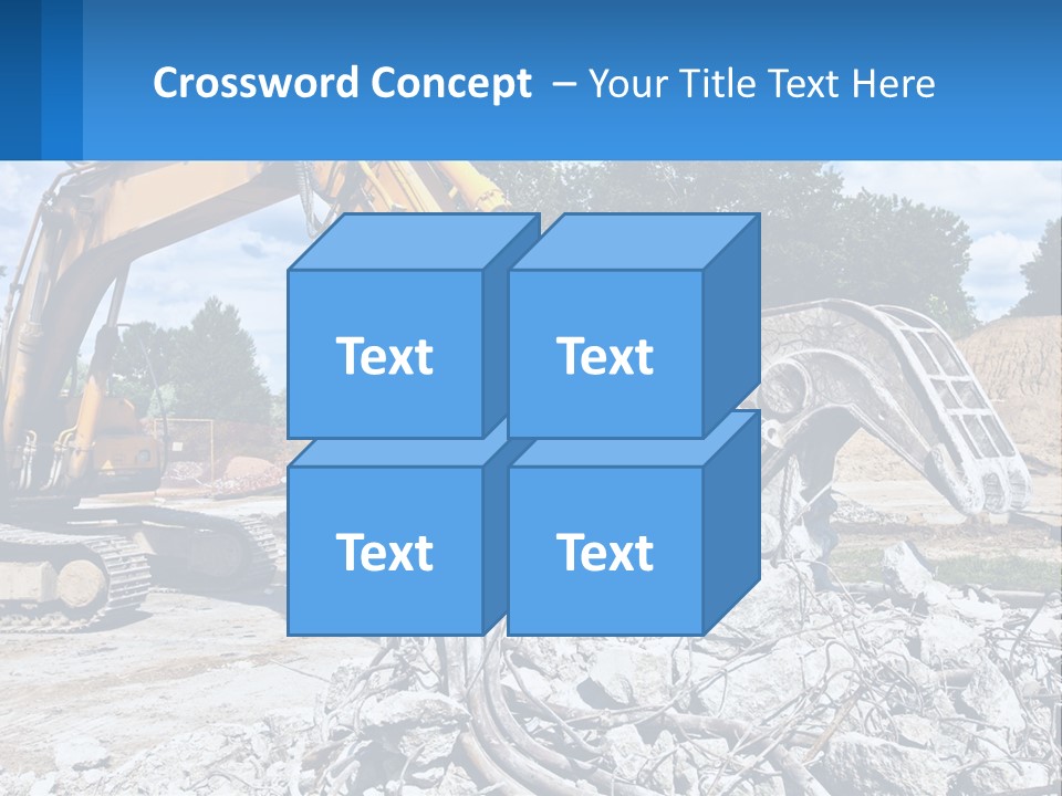 Crushing Hydraulic Damage PowerPoint Template