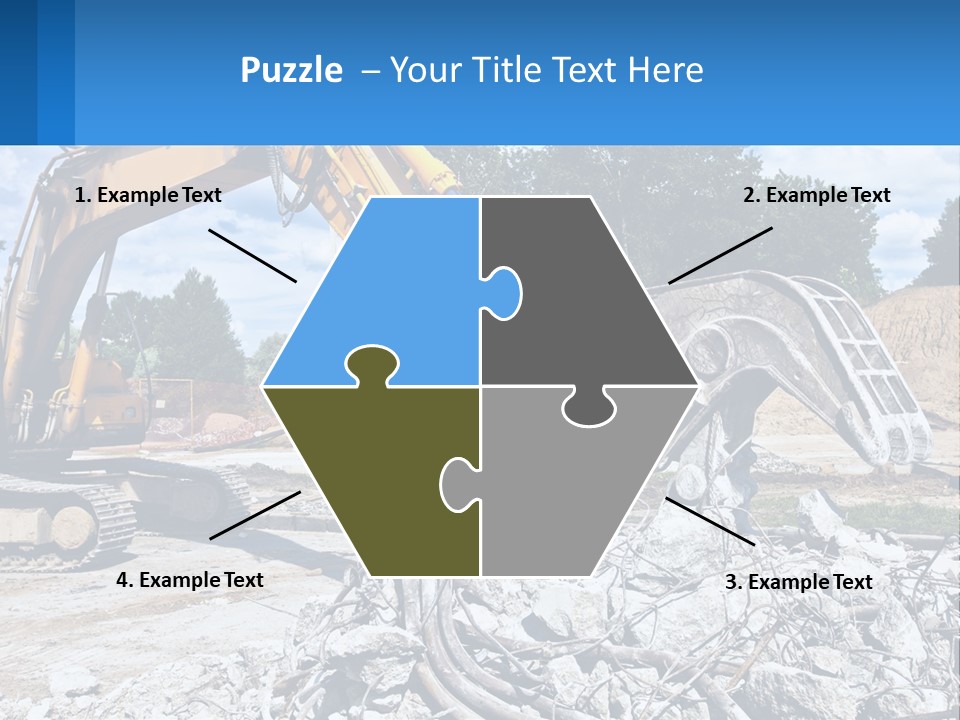 Crushing Hydraulic Damage PowerPoint Template