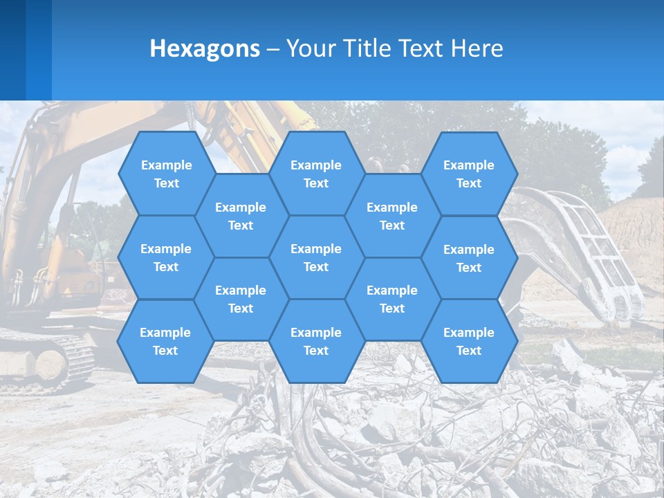 Crushing Hydraulic Damage PowerPoint Template