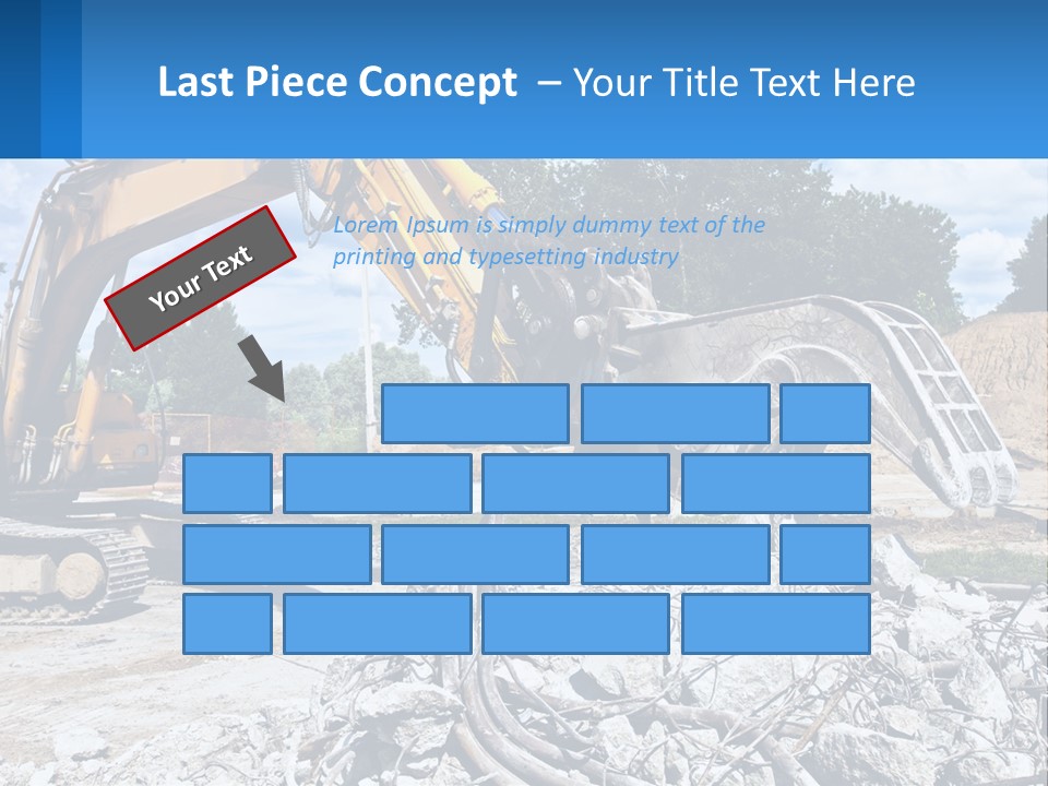 Crushing Hydraulic Damage PowerPoint Template