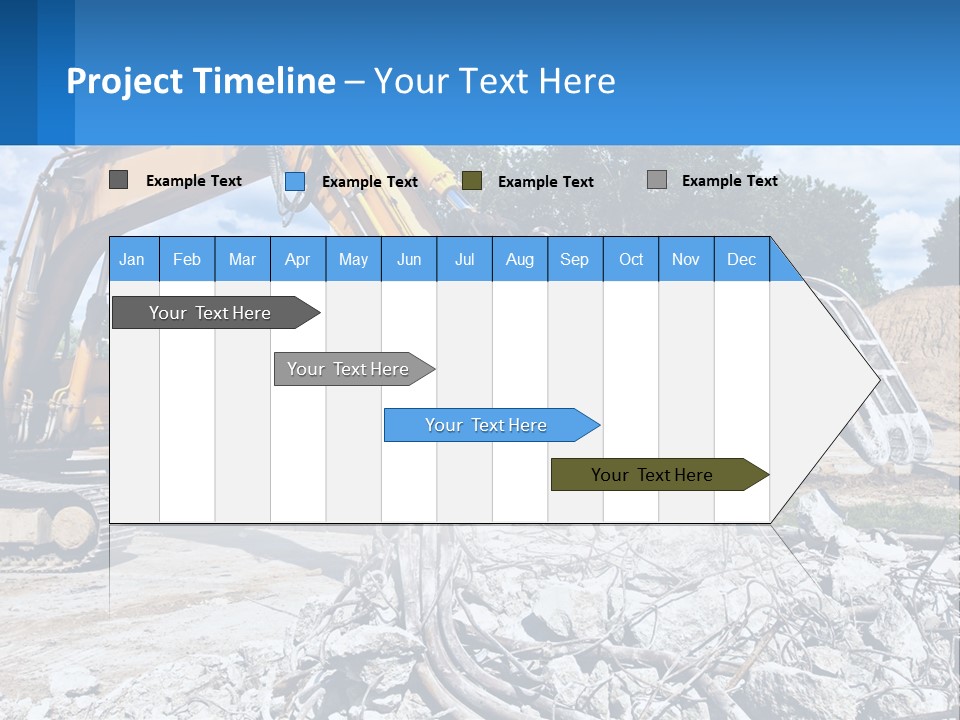 Crushing Hydraulic Damage PowerPoint Template