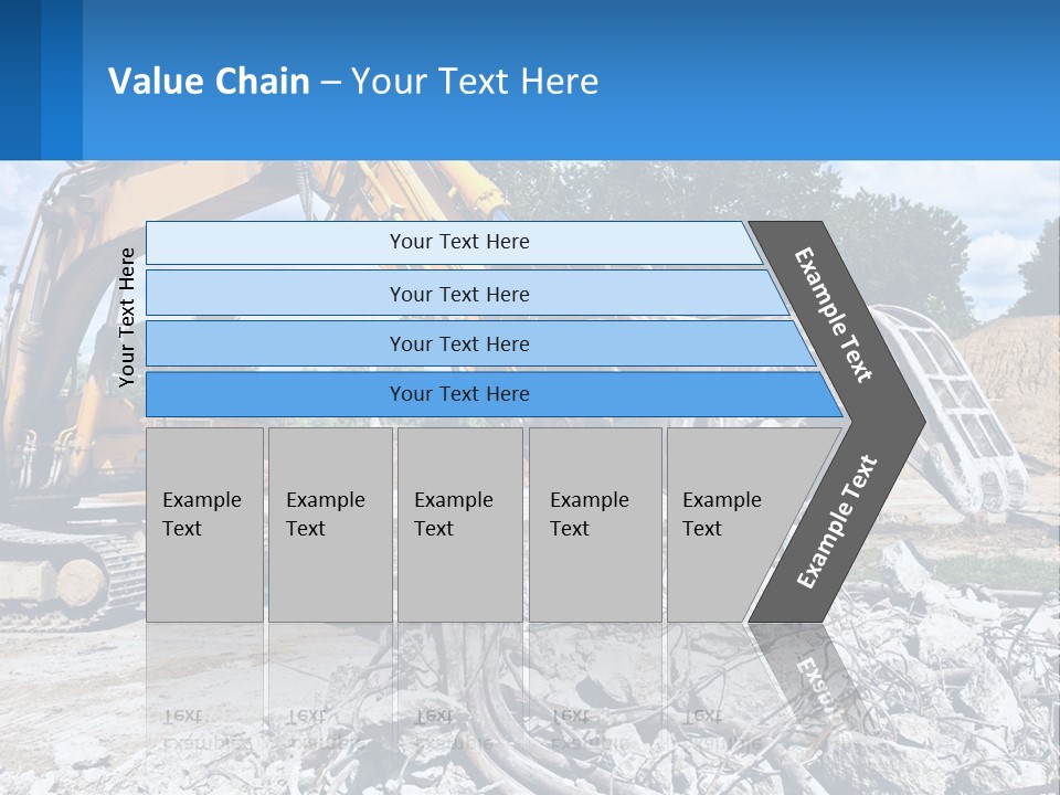 Crushing Hydraulic Damage PowerPoint Template