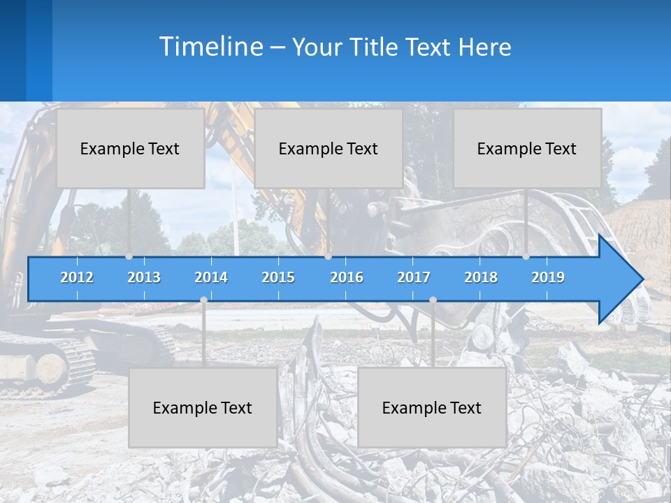 Crushing Hydraulic Damage PowerPoint Template