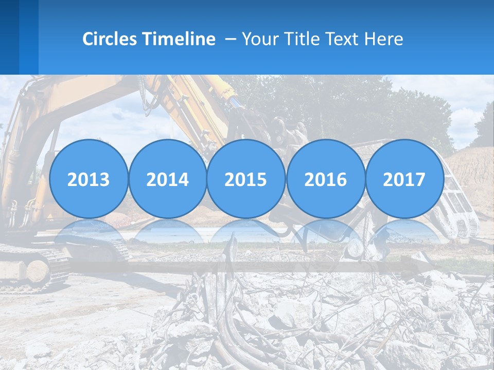 Crushing Hydraulic Damage PowerPoint Template
