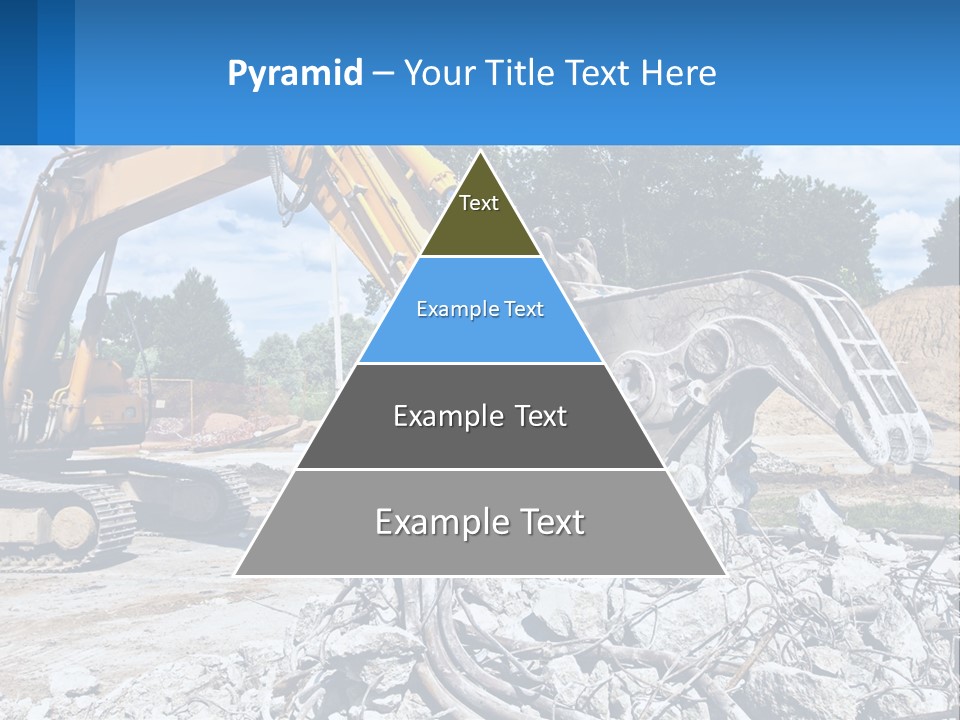 Crushing Hydraulic Damage PowerPoint Template