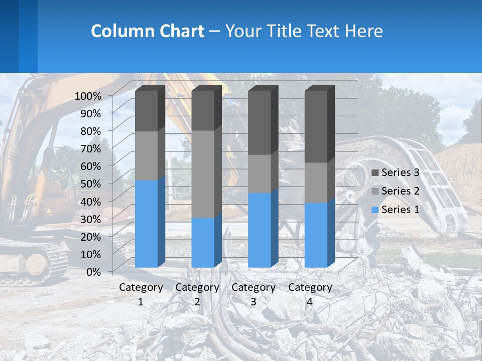 Crushing Hydraulic Damage PowerPoint Template