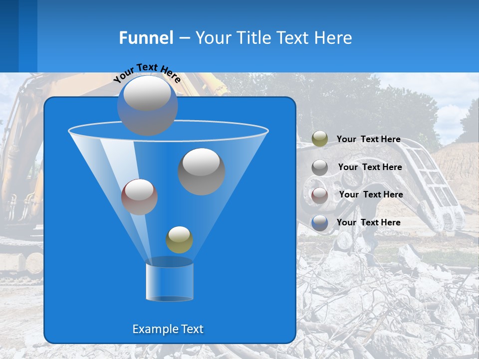 Crushing Hydraulic Damage PowerPoint Template