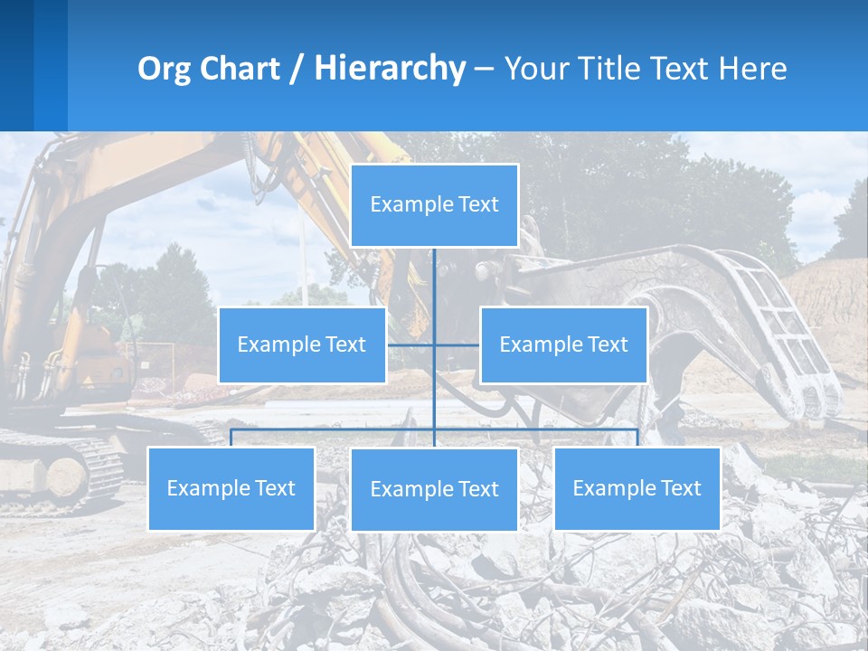 Crushing Hydraulic Damage PowerPoint Template