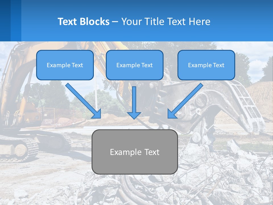 Crushing Hydraulic Damage PowerPoint Template
