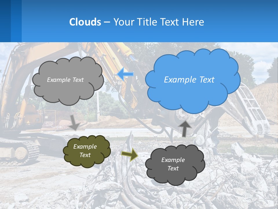 Crushing Hydraulic Damage PowerPoint Template