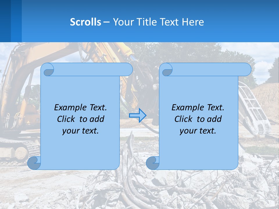 Crushing Hydraulic Damage PowerPoint Template