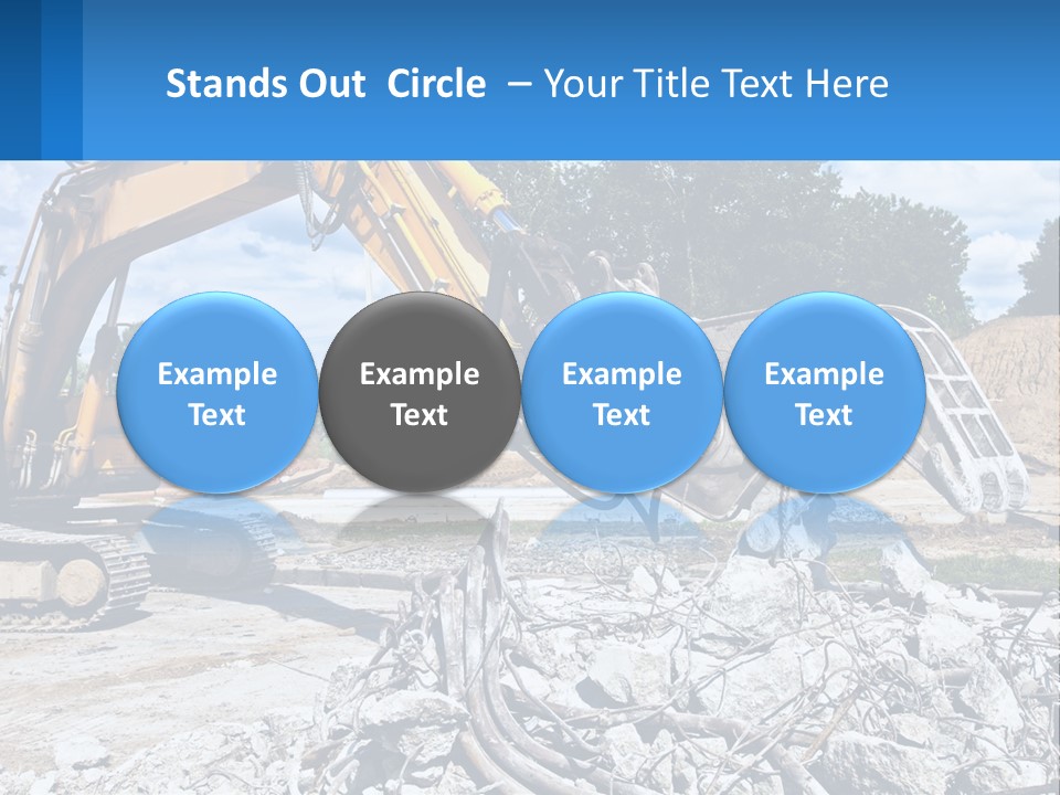 Crushing Hydraulic Damage PowerPoint Template
