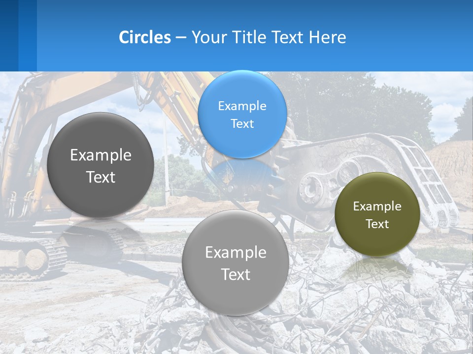 Crushing Hydraulic Damage PowerPoint Template