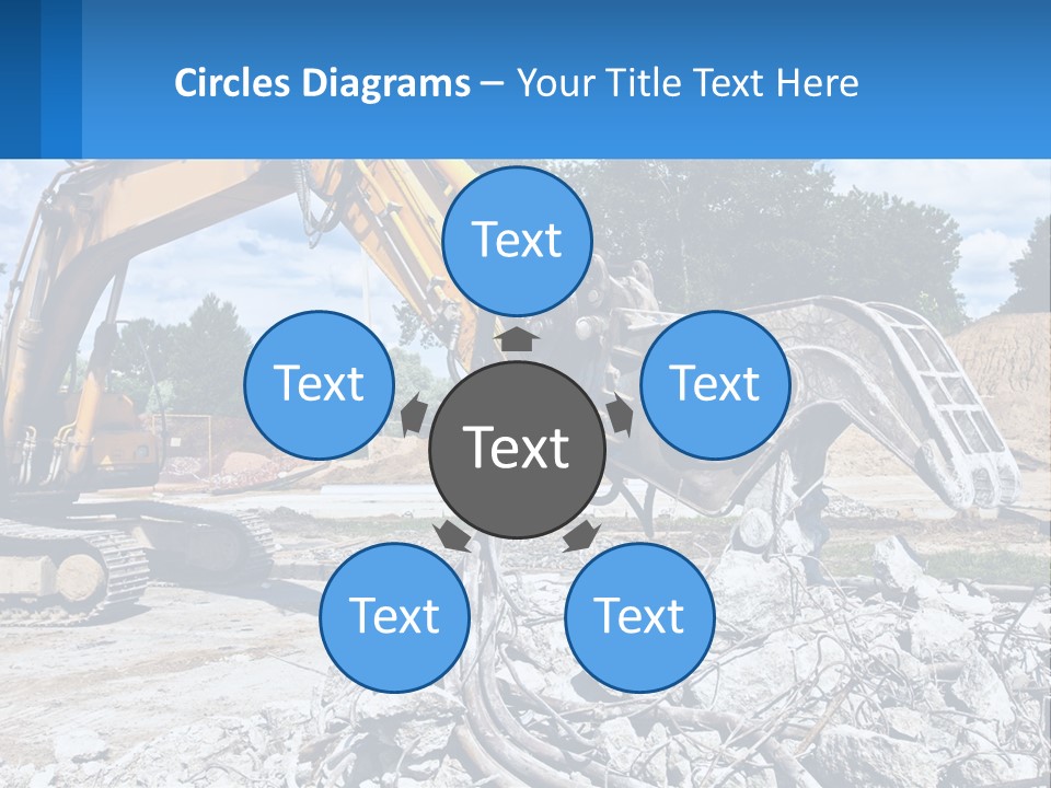 Crushing Hydraulic Damage PowerPoint Template