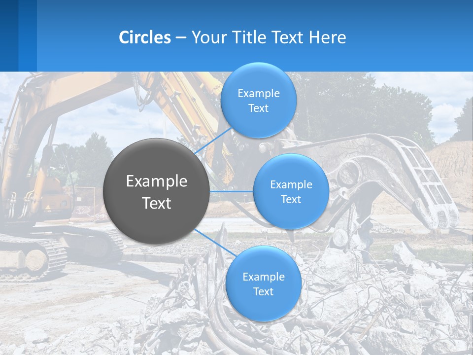 Crushing Hydraulic Damage PowerPoint Template