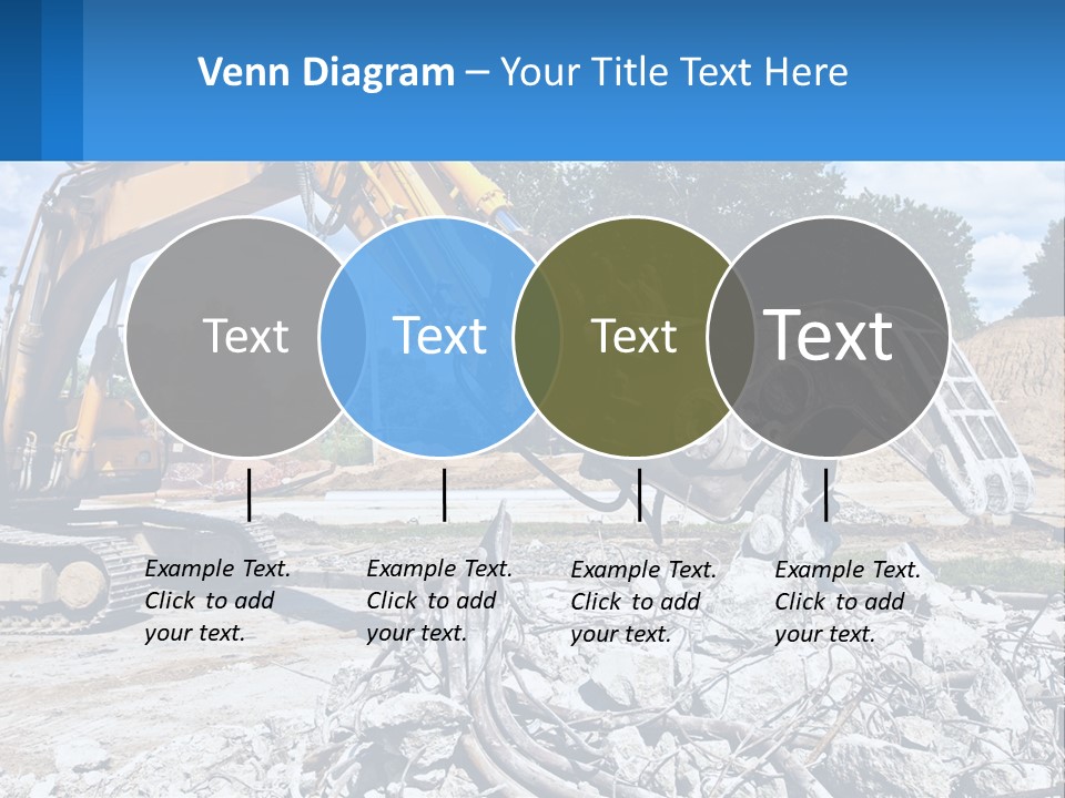 Crushing Hydraulic Damage PowerPoint Template