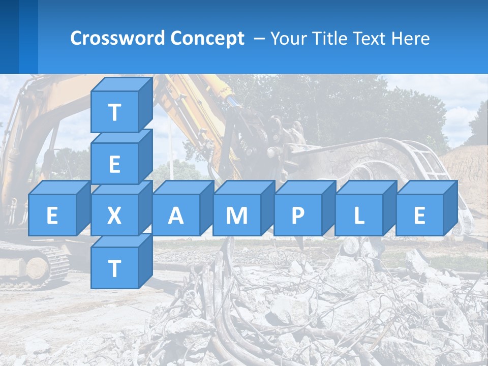 Crushing Hydraulic Damage PowerPoint Template