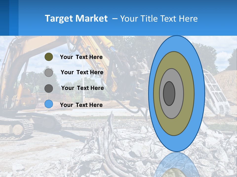 Crushing Hydraulic Damage PowerPoint Template