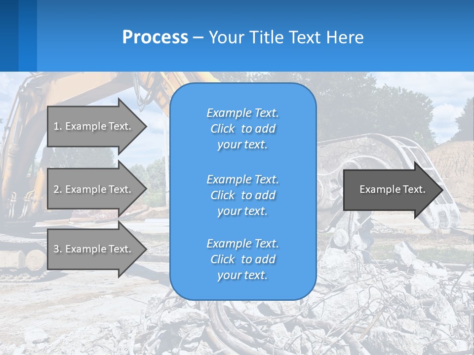 Crushing Hydraulic Damage PowerPoint Template