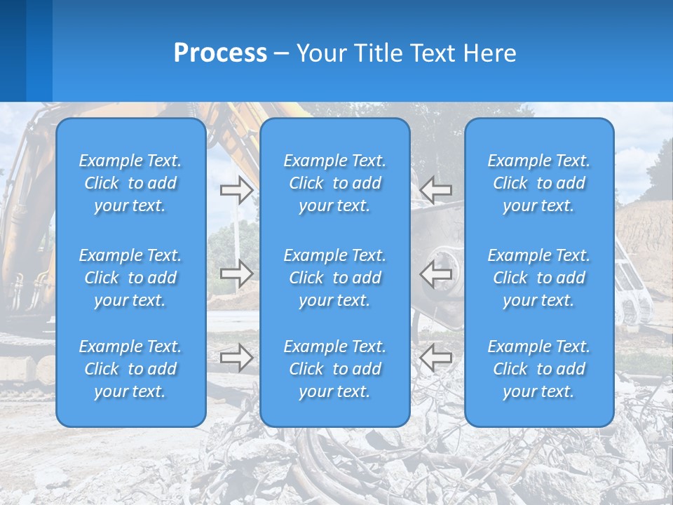 Crushing Hydraulic Damage PowerPoint Template