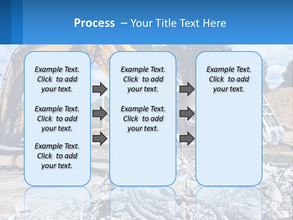 Crushing Hydraulic Damage PowerPoint Template