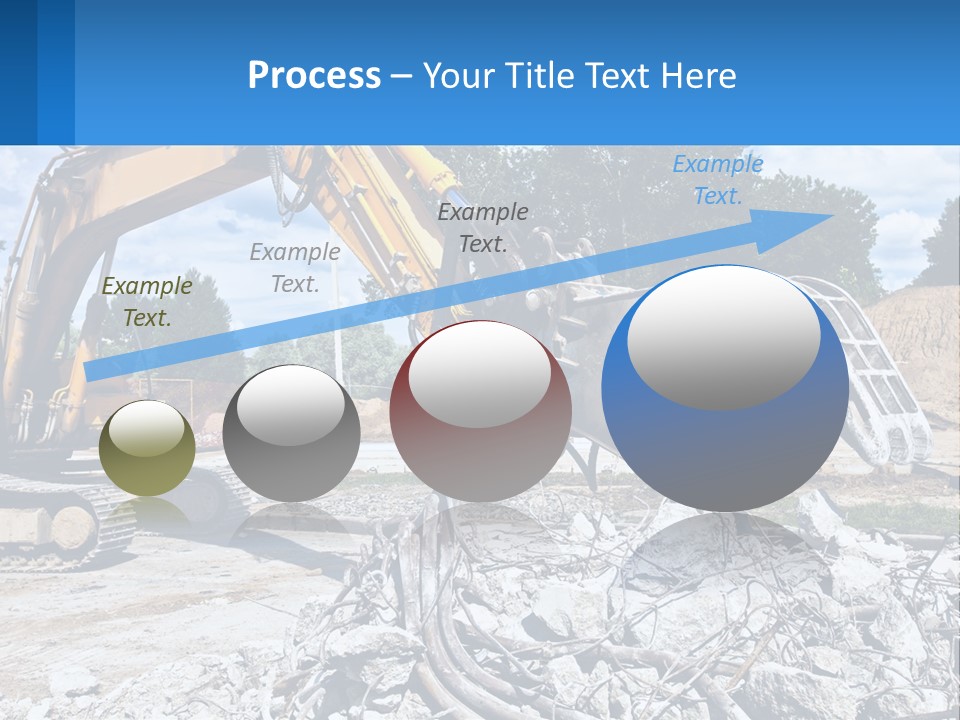 Crushing Hydraulic Damage PowerPoint Template