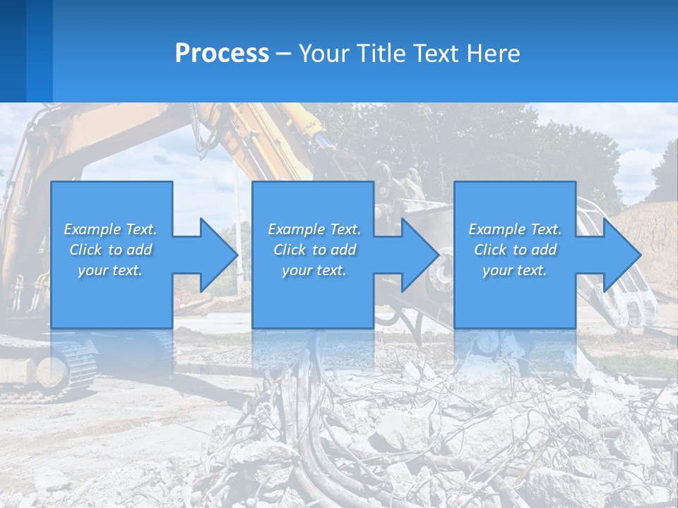 Crushing Hydraulic Damage PowerPoint Template