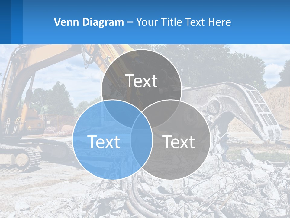 Crushing Hydraulic Damage PowerPoint Template