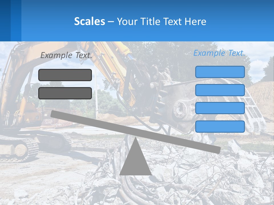 Crushing Hydraulic Damage PowerPoint Template