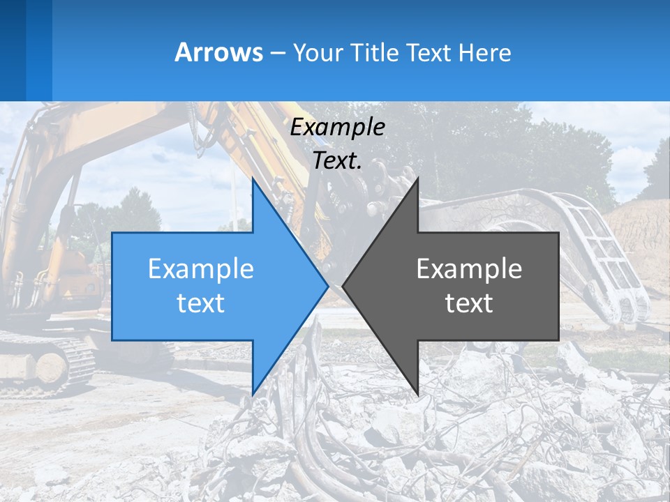 Crushing Hydraulic Damage PowerPoint Template