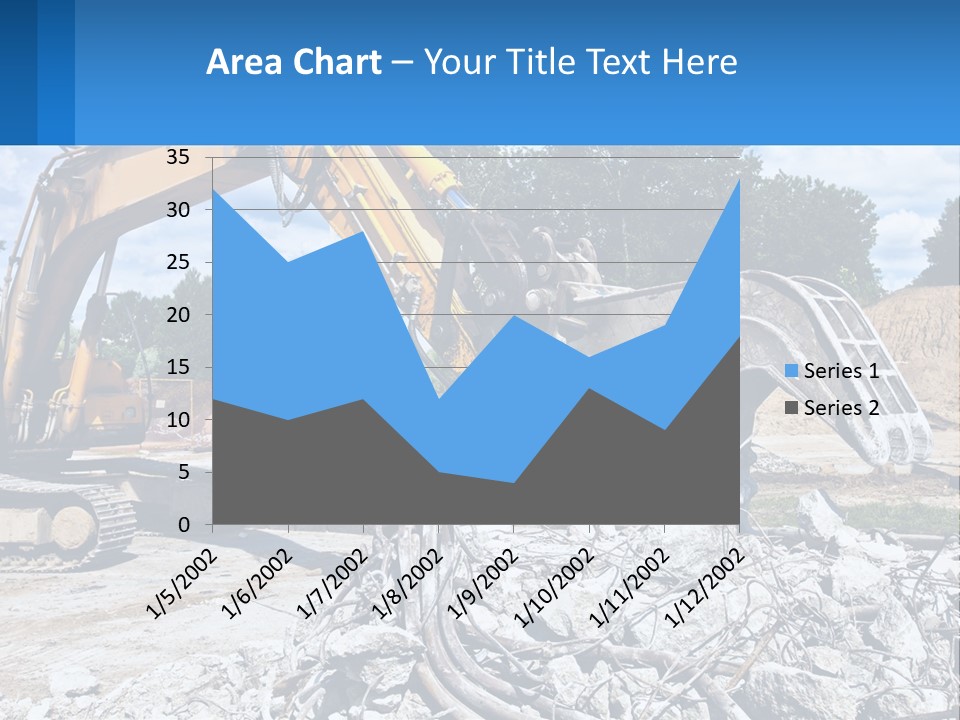 Crushing Hydraulic Damage PowerPoint Template