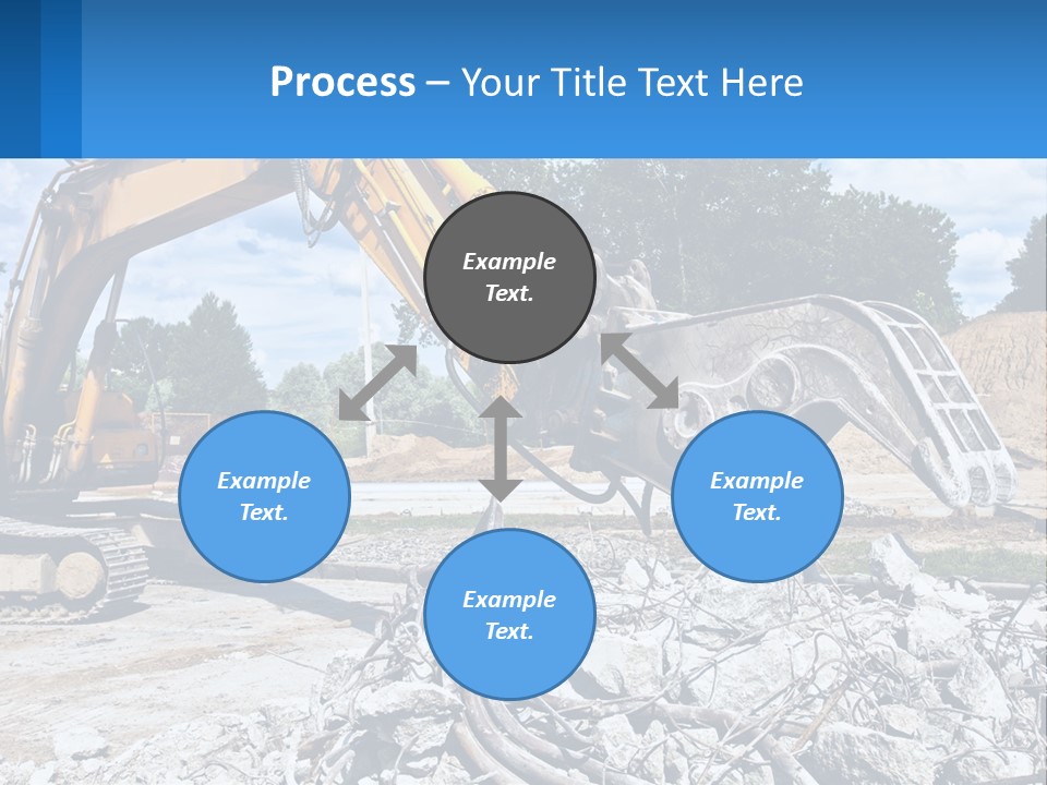 Crushing Hydraulic Damage PowerPoint Template
