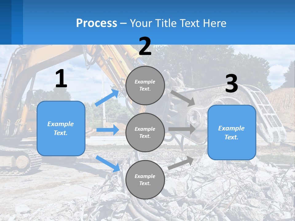 Crushing Hydraulic Damage PowerPoint Template