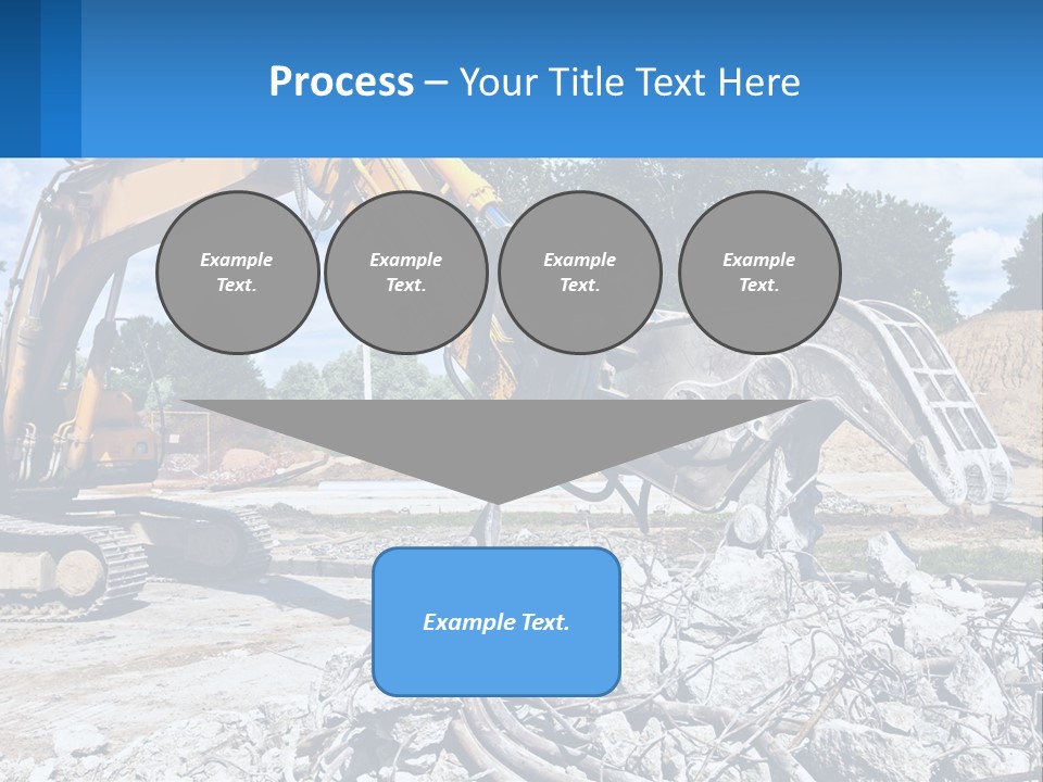 Crushing Hydraulic Damage PowerPoint Template