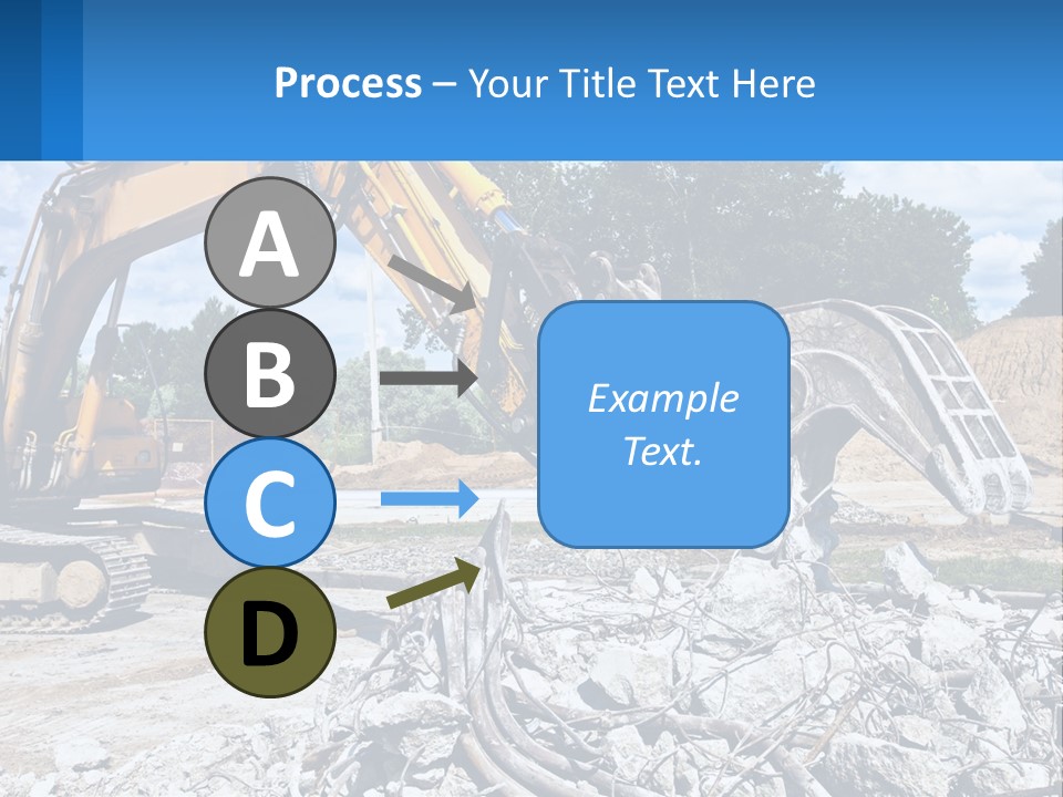 Crushing Hydraulic Damage PowerPoint Template