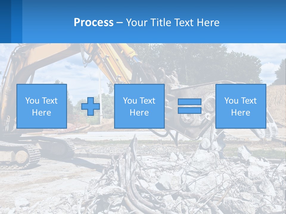 Crushing Hydraulic Damage PowerPoint Template