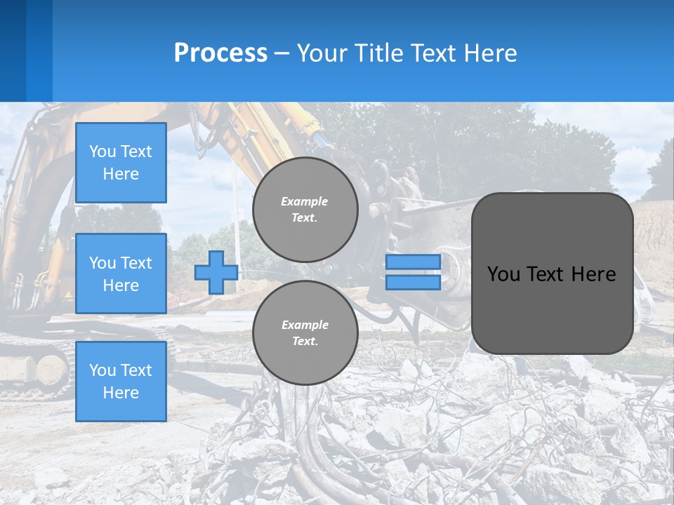 Crushing Hydraulic Damage PowerPoint Template