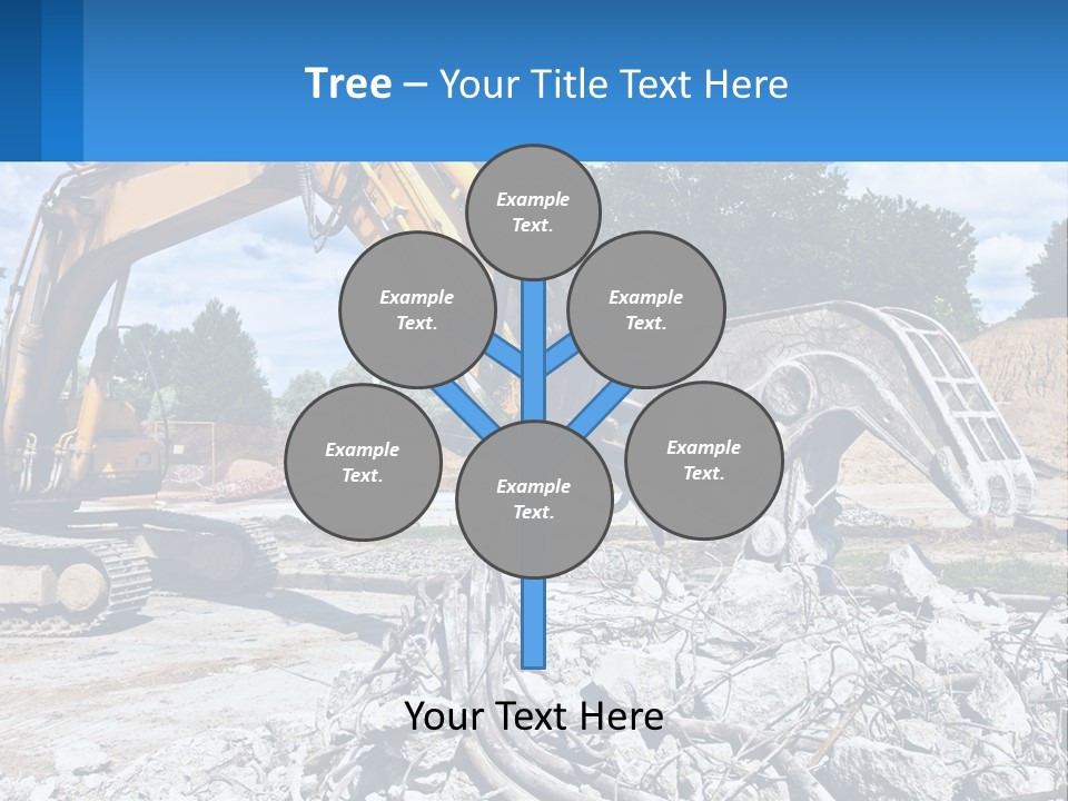 Crushing Hydraulic Damage PowerPoint Template