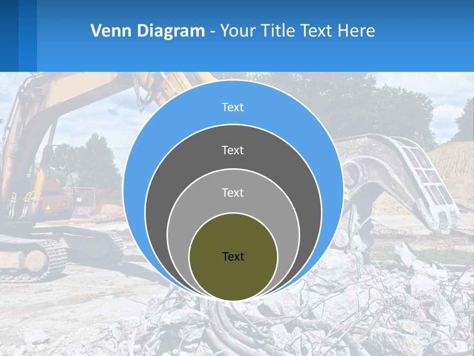 Crushing Hydraulic Damage PowerPoint Template