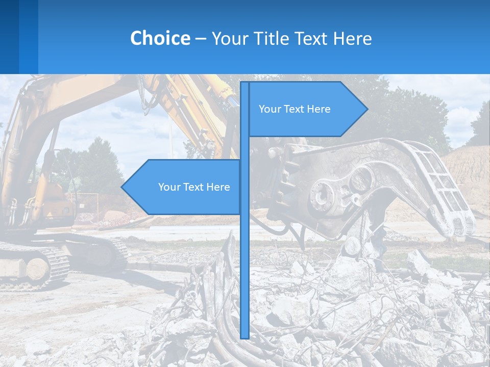 Crushing Hydraulic Damage PowerPoint Template