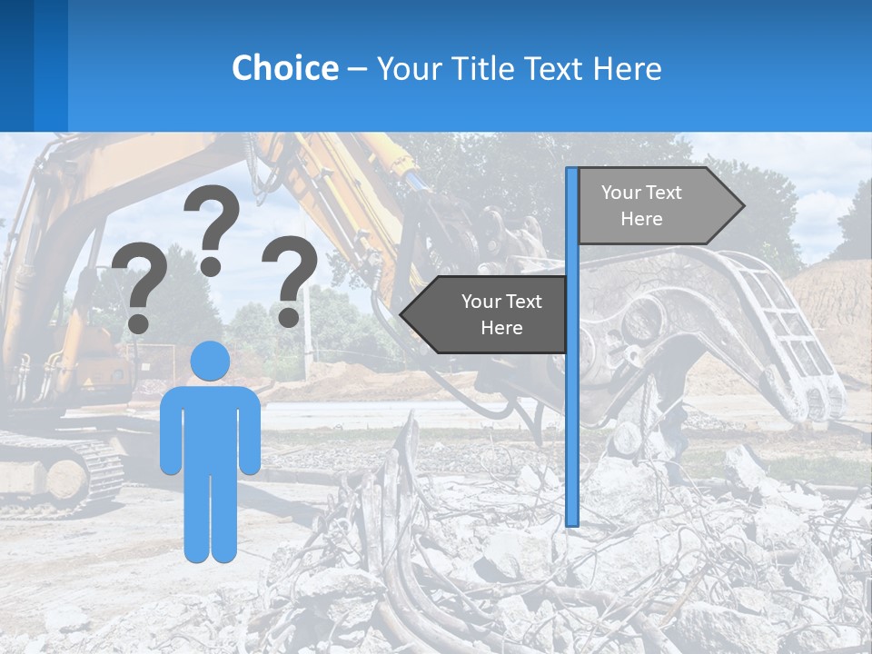 Crushing Hydraulic Damage PowerPoint Template