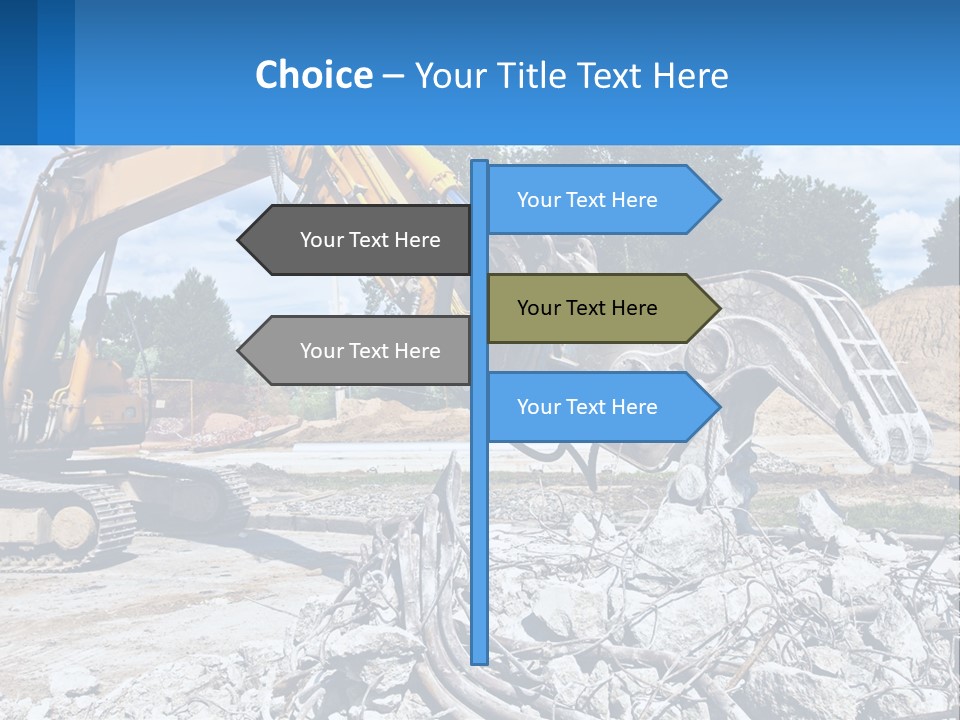 Crushing Hydraulic Damage PowerPoint Template