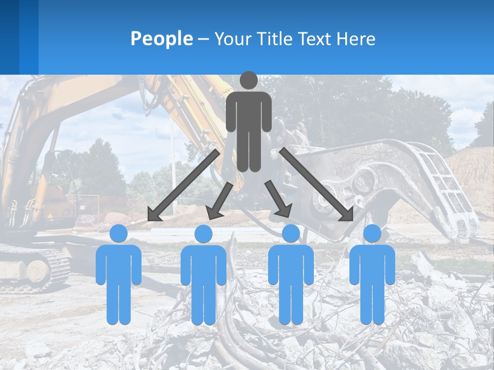 Crushing Hydraulic Damage PowerPoint Template
